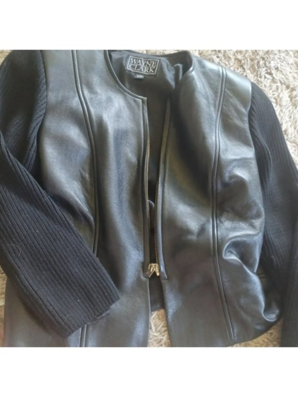 Wayne Clark Leather and Cotton Jacket‎ 10